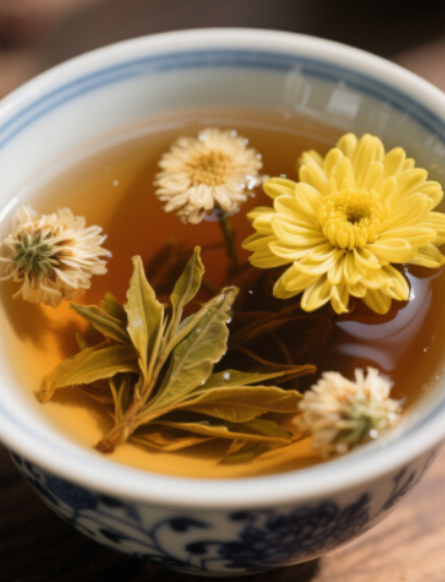 菊花能和茶叶一起煮吗？-茶之家
