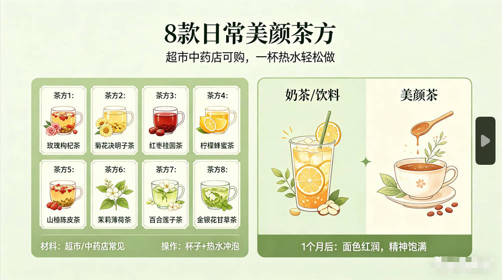 办公族自救指南：8款顺手即泡的美颜茶，把透支的气血喝回来-茶之家