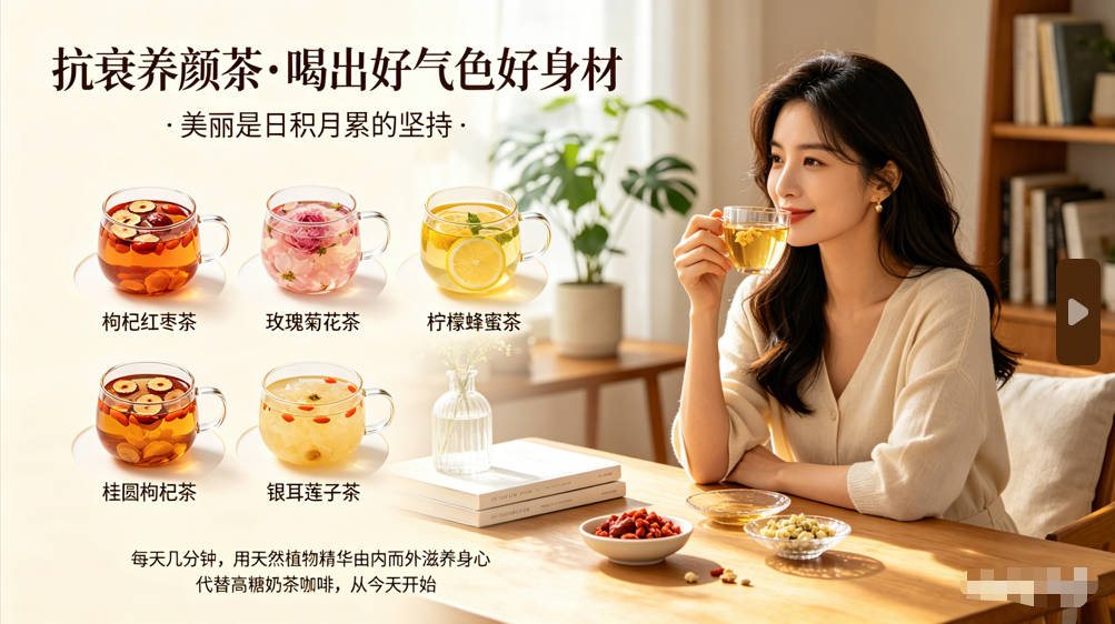 告别“累丑”脸！办公室必备的5款抗衰养颜茶，越喝越美-茶之家