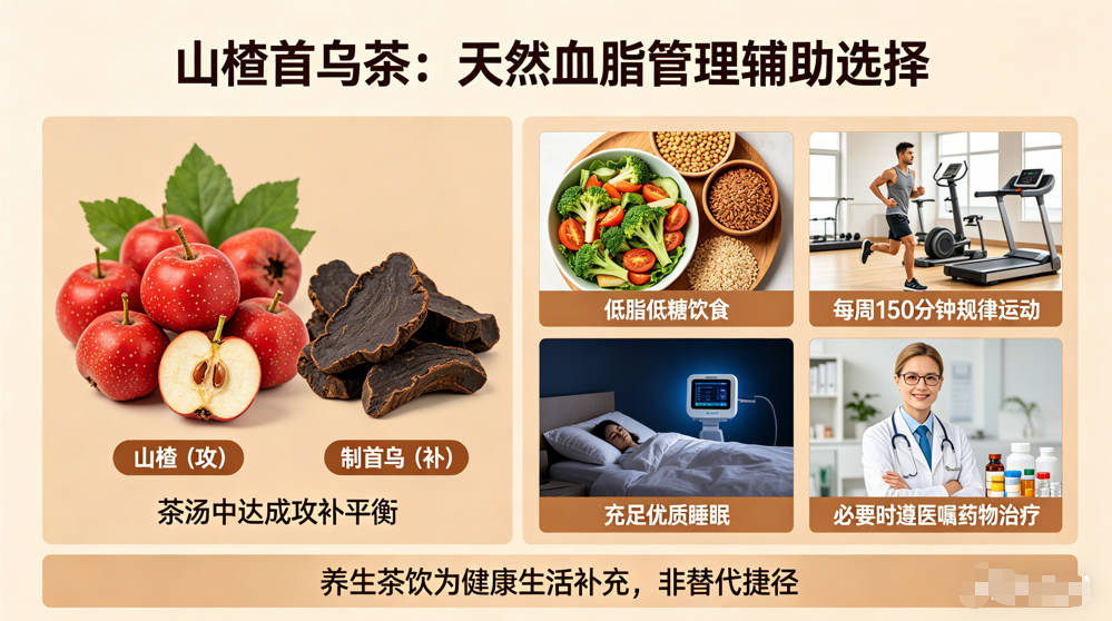 山楂配首乌,一杯降脂茶的“古今对话”-茶之家