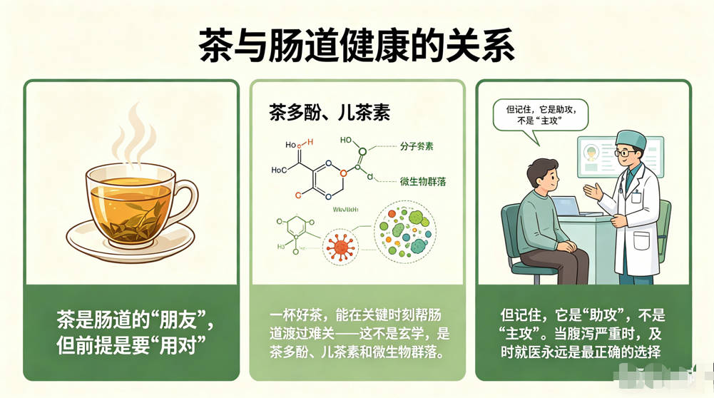 腹泻别只知道吃药！茶叶这样用，肠道自己会“修复”-茶之家
