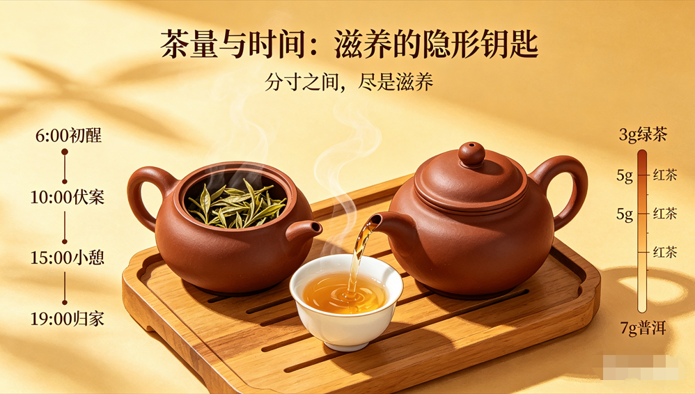 从一杯到一天：你的专属“茶量时间对照表”，喝对比喝多更重要-茶之家