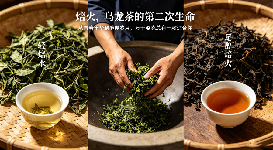 足焙火vs轻焙火乌龙茶，一张表看懂所有区别-茶之家